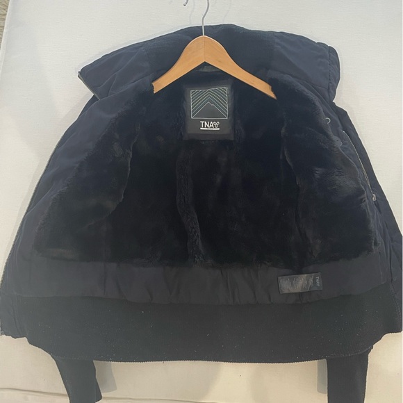 TNA fur lined bomber jacket - Picture 3 of 4